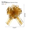 Unique Bargains Wedding Decoration Large Organza Pull Bow Gift Wrapping Ribbon 10 Pcs - 2 of 4