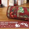 GustoWave Soft Low Pile Festive Washable Christmas Area Rug for Xmas Holiday Living Room Bedroom Decor, Red - 3 of 4