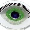 HomeRoots 8" Clear Blue and Green Murano Glass Modern Abstract Tabletop Sculpture - 4 of 4