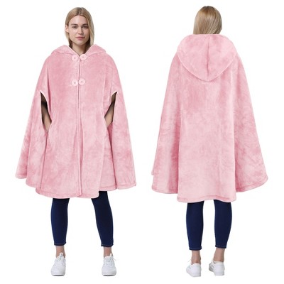 Catalonia Women's Fuzzy Fleece Cardigan, Open Front No Sleeve Shrug, Cozy Hoodie Blanket Shawls Wearable, Valentine’s Day Gift Woman