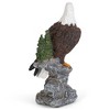 Dicksons Eagle On Stone Natural Brown 6 inch Resin Stone Decorative Tabletop Figurine - 3 of 4