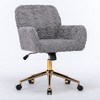 NicBex Adjustable Office Chair with Golden Metal Base,Modern Computer Chair,Swivel Upholstered Desk Chair for Adult, Student - 4 of 4