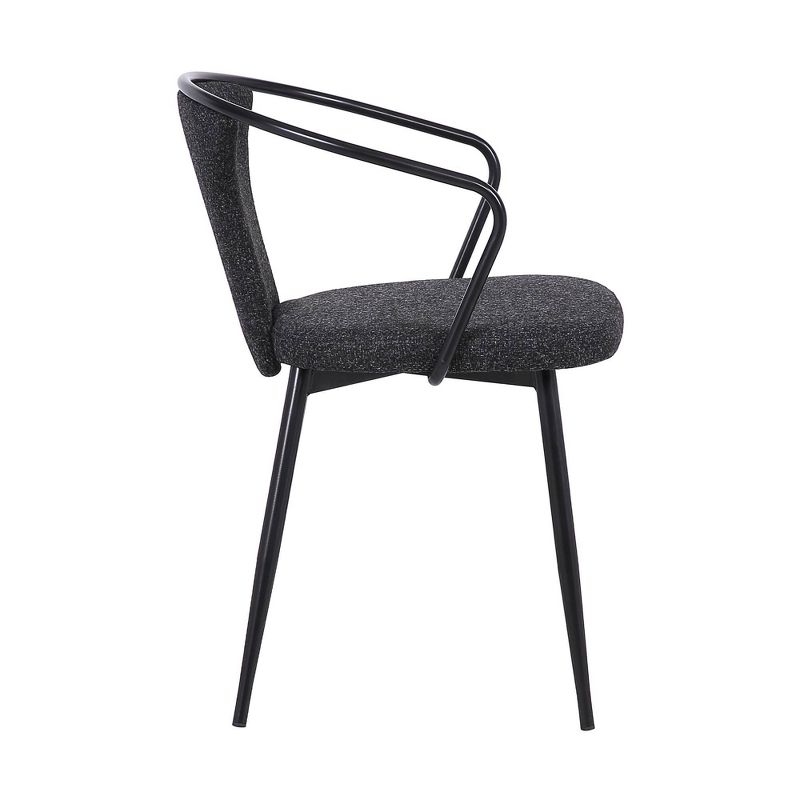 Francis Contemporary Dining Chair Black - Armen Living, 4 of 8