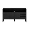NicBex 60" 3-Door 3 Drawers Storage Cabinet, Semi-Open Shelf Sideboard Buffet Cabinet with Storage for Kitchen, Living Room, Entrance - 4 of 4