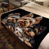Yorkshire Terrier Four Seasons Car Mother and Youngsters Nap Blanket Flannel Blanket, Christmas Gift. - 2 of 4