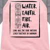 Girls' - Avatar: The Last Airbender - Elements Harmony Shirt Tail Raglan Graphic T-shirt - 2 of 4