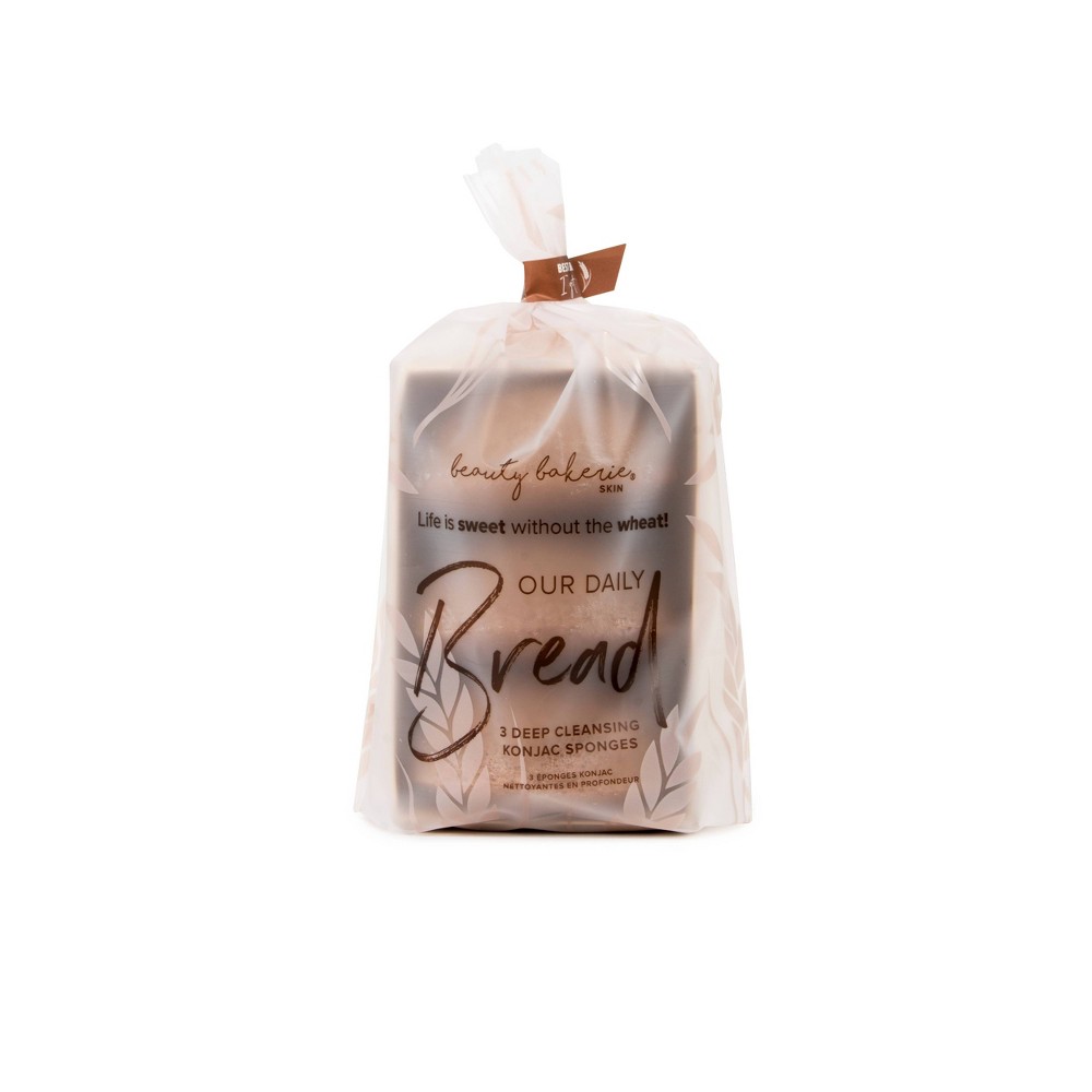 Photos - Shower Gel Beauty Bakerie Our Daily Bread Deep Cleansing Konjac Sponges - 3ct