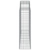 vidaXL Gabion Basket Silver Galvanized Iron - 78.7" x 19.7" x 55.1"/63" - 4 of 4