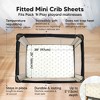 KeaBabies 2-Pack Isla Mini Crib Sheets, Pack and Play Sheets Fitted, Pack N Play Sheets, Fitted Crib Sheet - 2 of 4