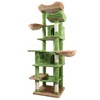 Whisen 6-Level Cat Tree & Tower with Removable Cushions, Sisal Scratching Posts, Hideaways, and Hammocks - 3 of 4