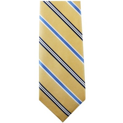 Men's Stripe 3.25 Inch Wide And 58 Inch Long Woven Neckties