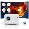 Yaber E1 Electric Focus Mini Projector 13000 Lumens 5G WiFi Bluetooth 5.2 1080P ±40° Keystone Correction Indoor/Outdoor Phone/TV Stick/Laptop - White - 2 of 4