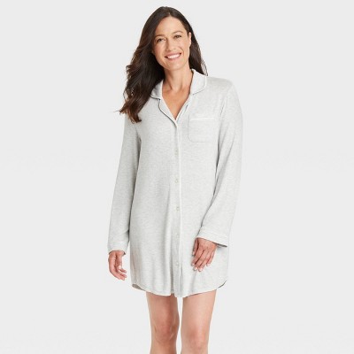 Women's Perfectly Cozy Nightgown - Stars Above™ Light Gray XS