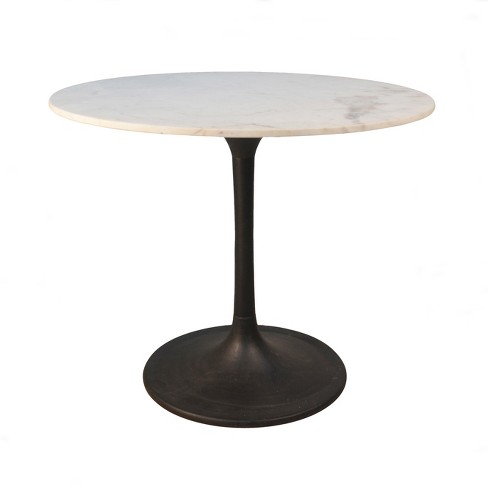 36 Zaha Round Marble Top Dining Table, 36 Inch Round Counter Height Table