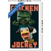 Trends International A Minecraft Movie - Chicken Jockey Framed Wall Poster Prints - 3 of 4
