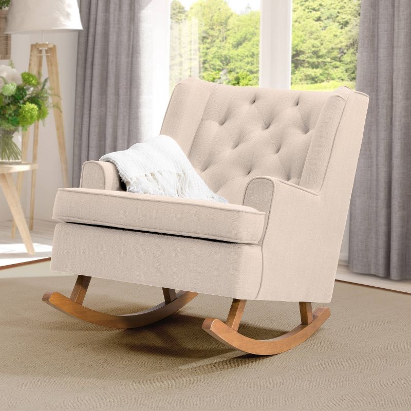 Boston Tufted Fabric Rocking Chair - CorLiving, 3 of 11
