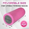 Medium Firm PE Foam Roller 12, 18, 24, 36 inch - Premium Two-Layer PE for Back Pain Relief, Deep Tissue, Legs Massage, Physical Therapy - 2 of 4