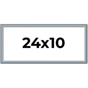 PosterPalooza | Panoramic Textured Blue Picture Frame - UV Acrylic, Foam Board Backing, Hanging Hardware - 1 of 4