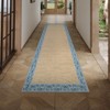 Modern Machine Washable Rug Bordered Design Non-Slip Low Pile Rubber Backing - 2 of 4
