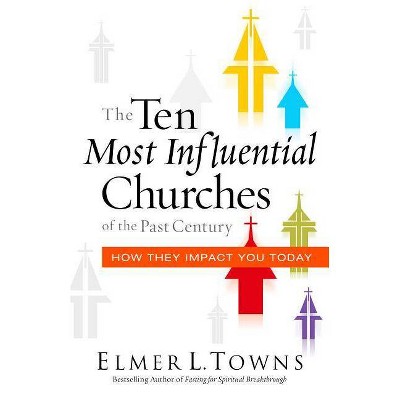 The Ten Most Influential Churches of the Past Century - by  Elmer Towns (Paperback)