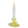 Northlight 8" Pre-Lit LED White Lighted Christmas Candle Lamp with Oval Handle Base - image 3 of 4