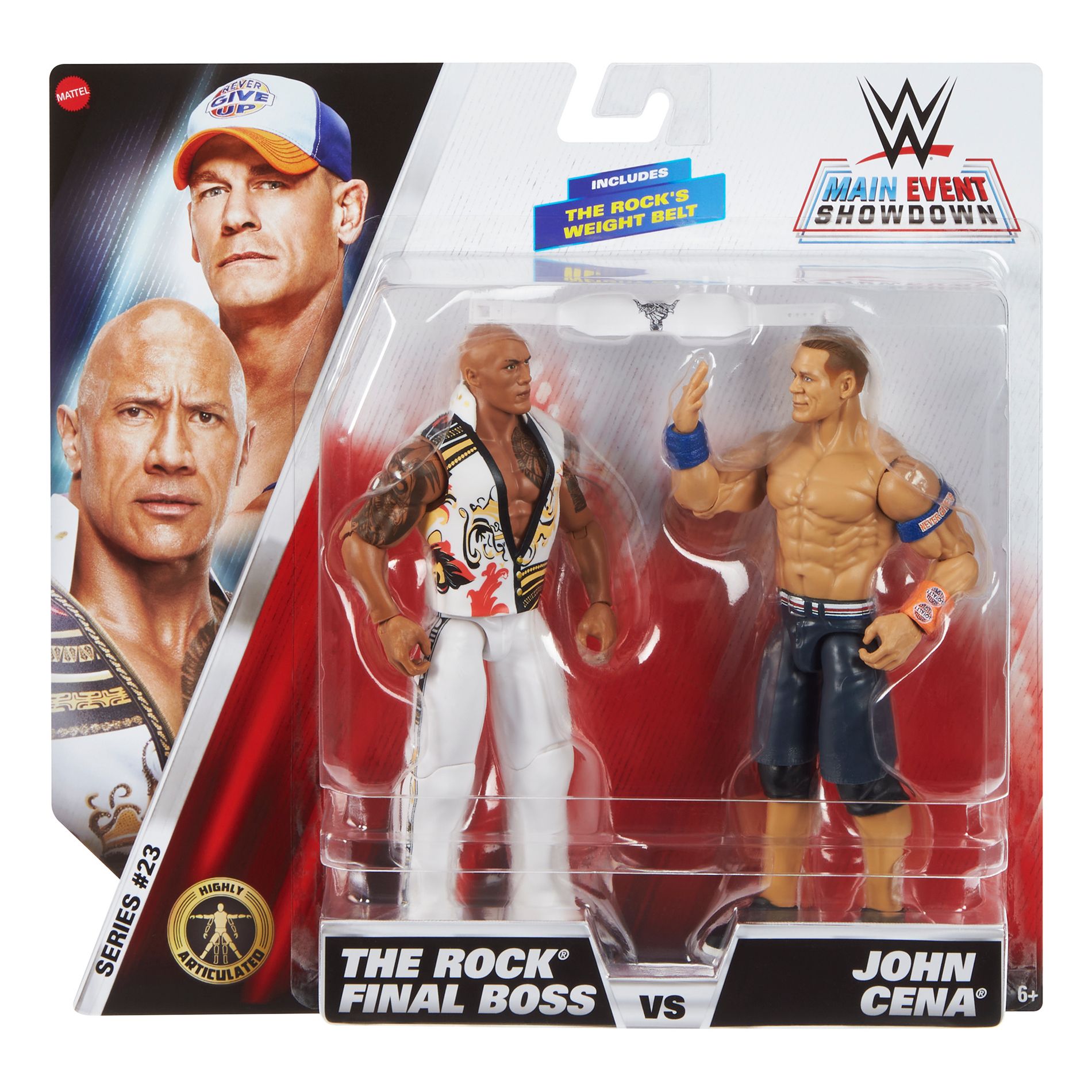 WWE Main Event 2-Packs 23 The Rock & John Cena Action Figure