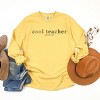 Simply Sage Market S.W.Smiley Cool Teacher  Garment Dyed Long Sleeve - 3 of 4