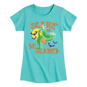 Girls' - SpongeBob SquarePants - Scare Or Be Scared Flying Dutchman Fitted Short Sleeve Graphic T-Shirt - 1 of 4