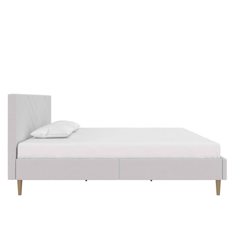 Venus Tufted Upholstered Bed Gray Linen - Room & Joy , 5 of 16