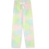 Sleep On It Girls 2-Piece Short-Sleeve Button Down Coat Pajama Pant Set with Matching Scrunchie - 3 of 4