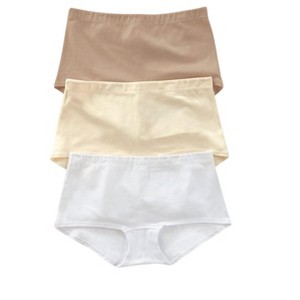 Leonisa  3-Pack Stretch Cotton Comfy Boy short Panties - - 1 of 4