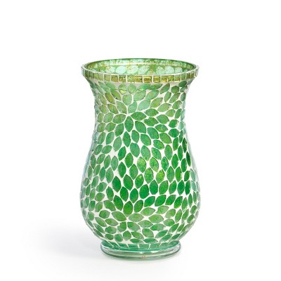 Park Hill Collection Jessa Glass Mosaic Vase Medium