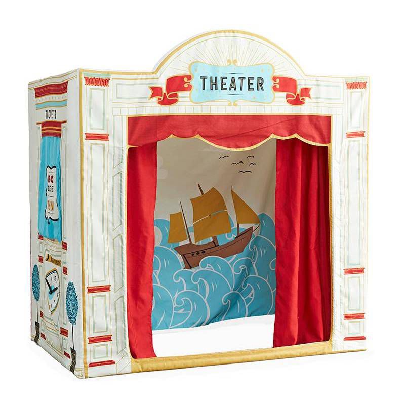 Kids&#39; Play House Theater with Microphone Tent - Wonder &#38; Wise, 3 of 9