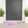 Daily Regina Designs Lavender Abstract Leaves Modern 36" x 24" Welcome Mat - Society6 - 2 of 3