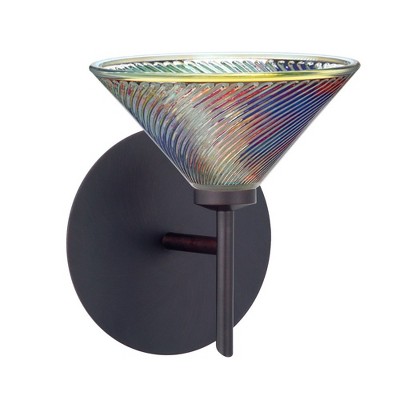 Besa Lighting Kona 1 - Light Wall Light in  Bronze