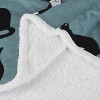 Tirrinia Wonder Cat Printed Throw Plush Cute Blanket Throw Size 50" x 60" Bedding Fleece Reversible Blanket, Super Soft Comfy Warm Fuzzy TV Blanket - 4 of 4