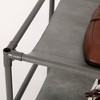 2-Tier Fabric Shoe Rack - Room Essentials™: Freestanding Shoe Organizer, Holds 8 Pairs, Steel Frame, Dark Gray - 3 of 4