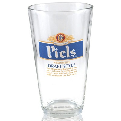 Piels Beer Officially Licensed 16 Ounce Pint Glass, Set of 2