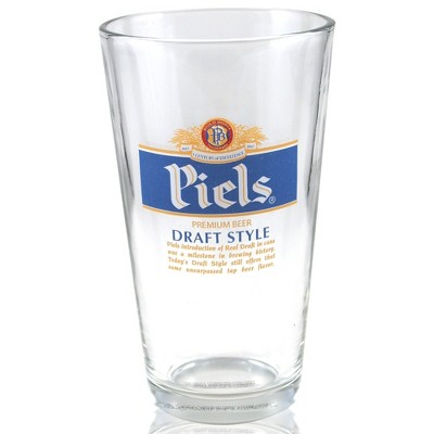 Piels Beer Officially Licensed 16 Ounce Pint Glass, Set of 2