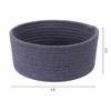Unique Bargains Handcrafted Odorless Cotton Rope Chic Appearance Storage Basket 1 Pc - 2 of 4