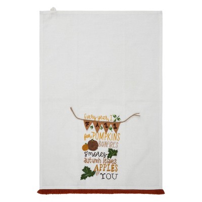 Fall Pumpkin Tea Towel 19x28 Vhc Brands