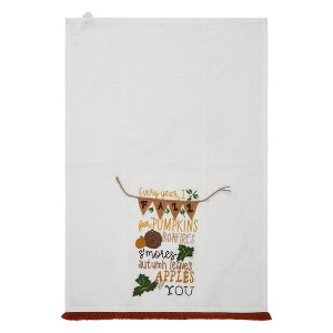 Fall Pumpkin Tea Towel 19x28 Vhc Brands - 1 of 3