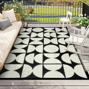 Lahome New Style Series Outdoor Plastic Straw Rug-Waterproof Reversible Mat for Patio, Backyard, Camping, RV Awning - 1 of 4