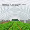 VEVOR Greenhouse Film 24 x 50 ft, Greenhouse Polyethylene Film 6 Mil Thickness, Greenhouse Plastic Greenhouse Clear Plastic Film UV Resistant - 4 of 4