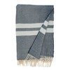 Saro Lifestyle Trendy Stripe and Herringbone Fringed Throw - image 2 of 3