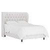 Skyline Furniture Tufted Velvet Upholstered Wingback Bed - 2 of 4