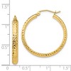 Black Bow Jewelry 3.5mm, 14k Yellow Gold Diamond-cut Hoops, 28mm (1 1/10 Inch) - 4 of 4