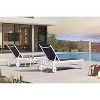 PURPLE LEAF Outdoor Chaise Lounge Set Adjustable Recliner with Side Table Aluminum Outdoor Lounger - 2 of 4