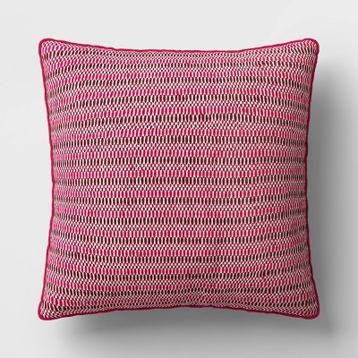 18"x18" Textural Lines Square Outdoor Throw Pillow - Threshold™