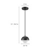 Modway Eclipse Globe Pendant Light, Modern Ceiling Fixture with Orb Design in Black – Stylish Hanging Light for Dining or Living Room - 2 of 4